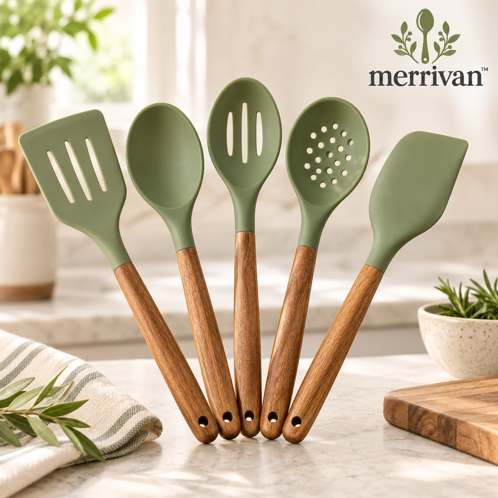 Sage Silicone Utensil Set, 5-Piece