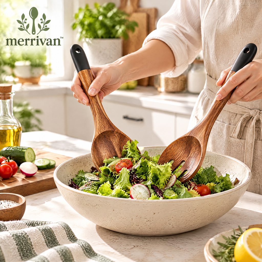 Wood Salad Servers, 2-Piece
