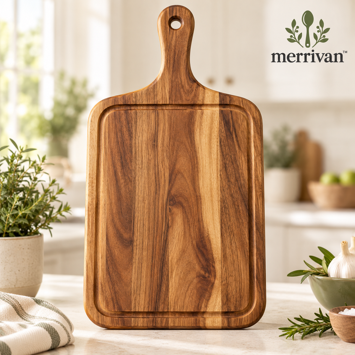 Wood Paddle Cutting Board