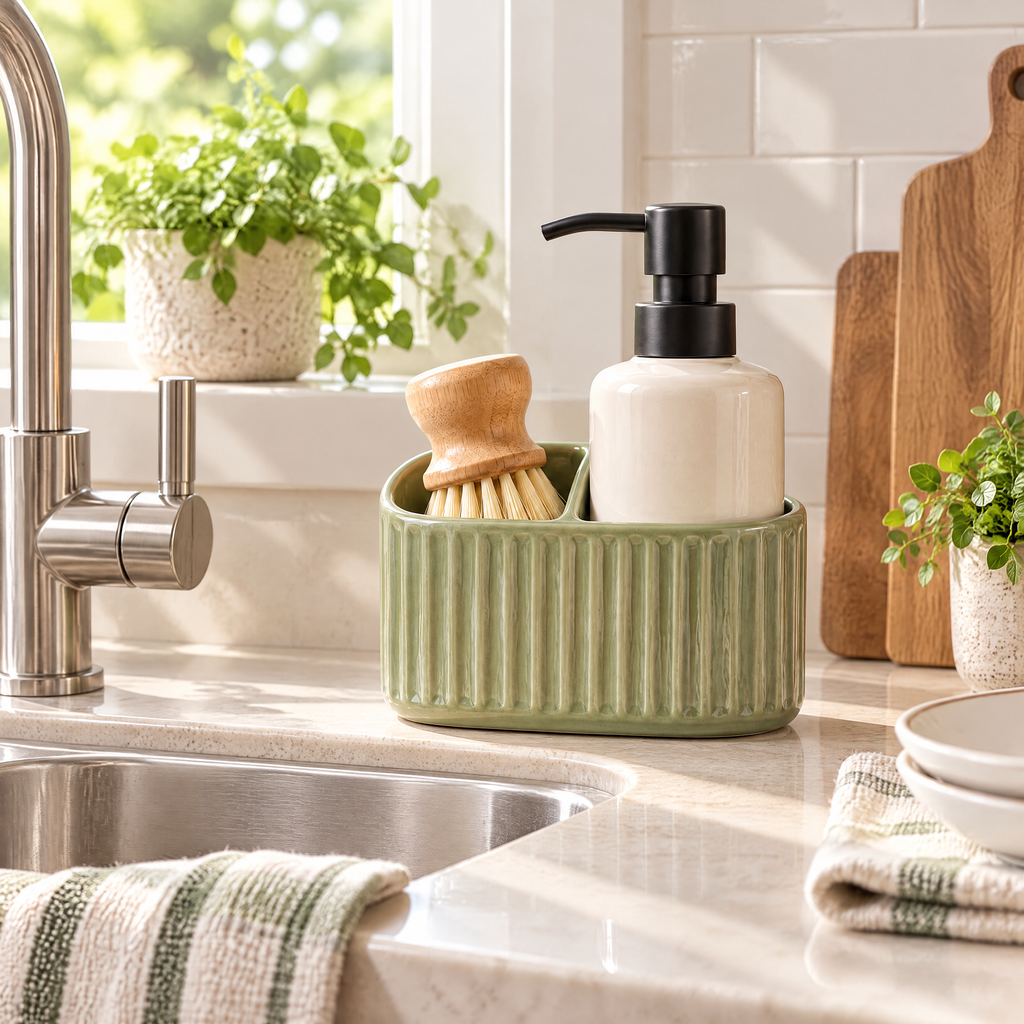 Sage Sink Caddy Set