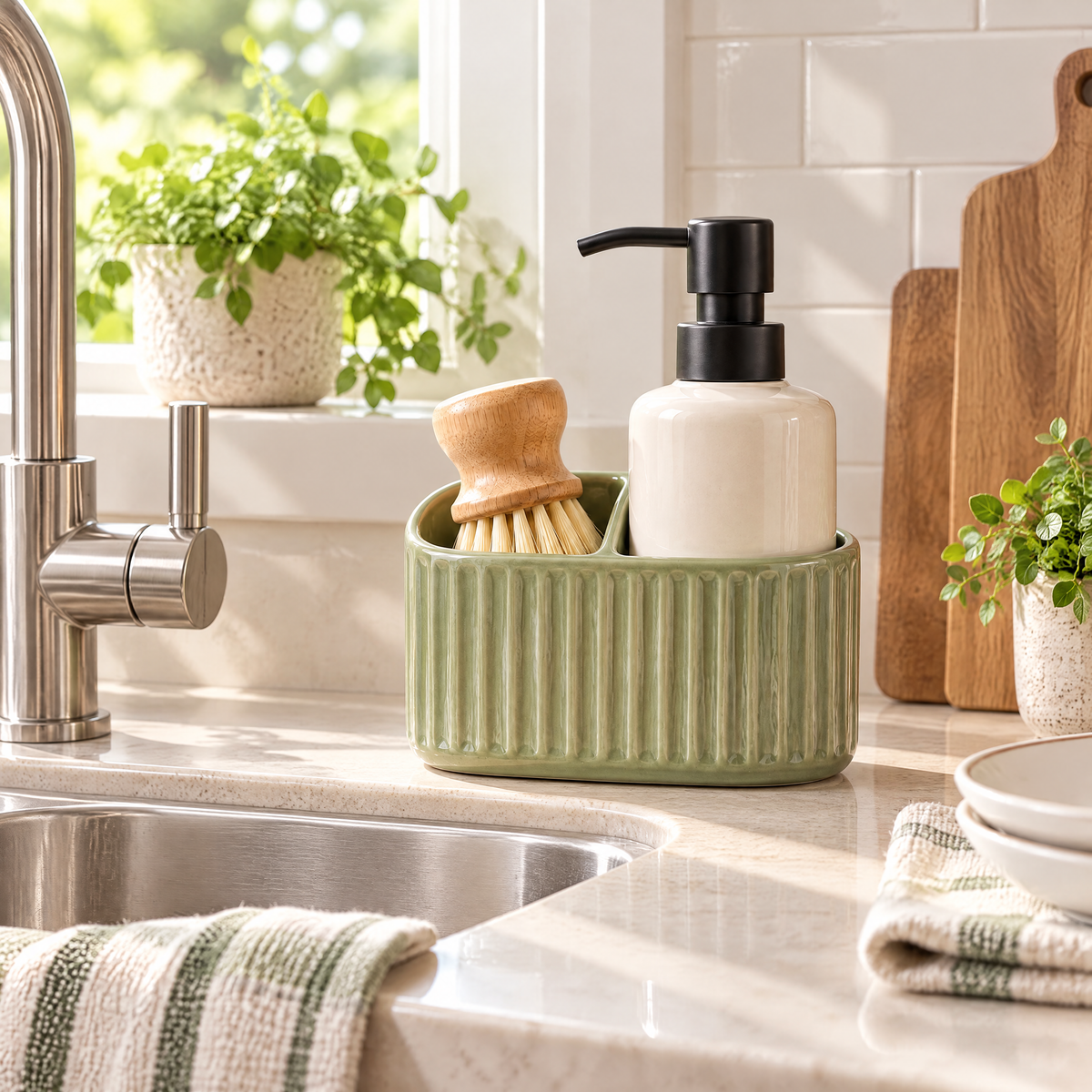 Sage Sink Caddy Set