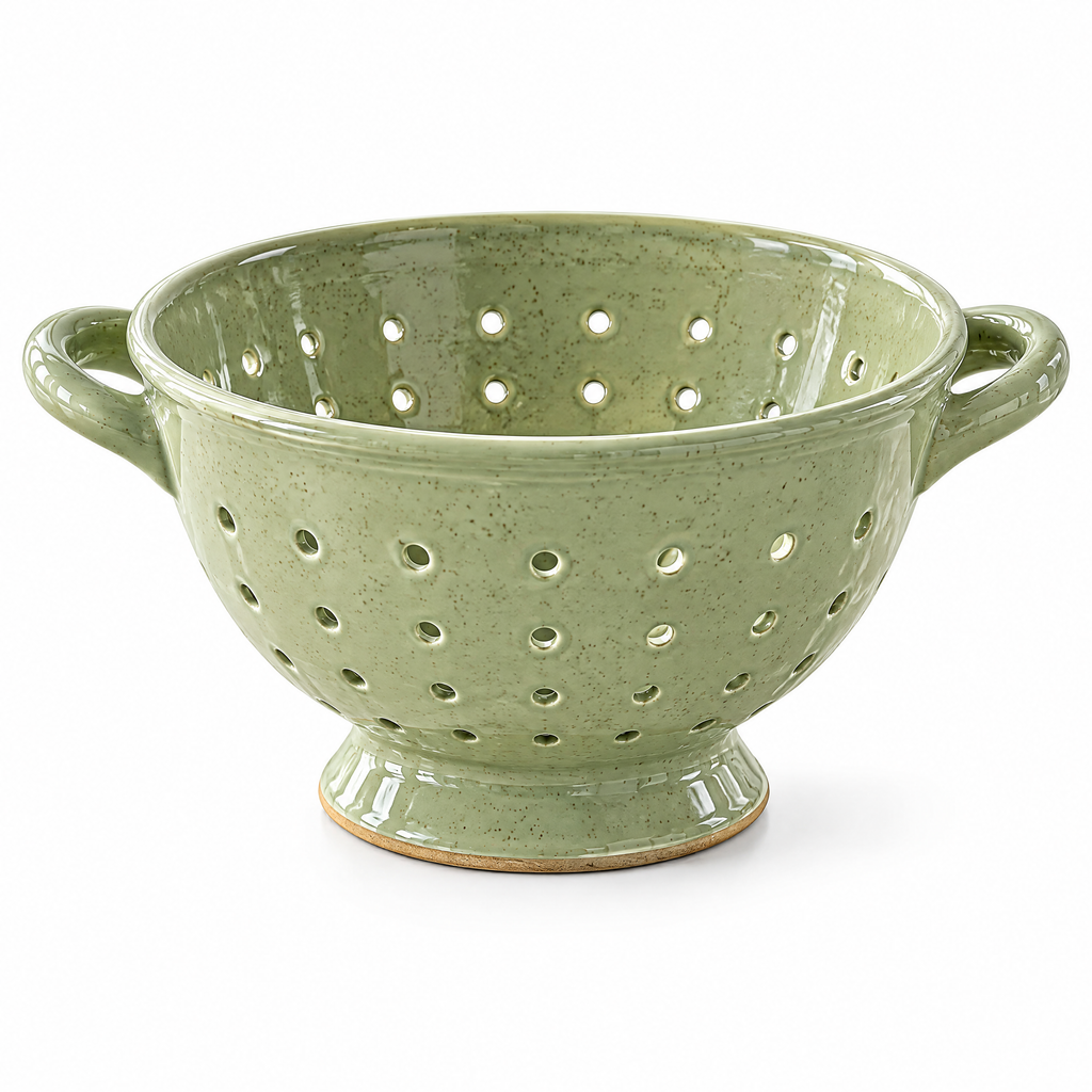 Cream Ceramic Colander
