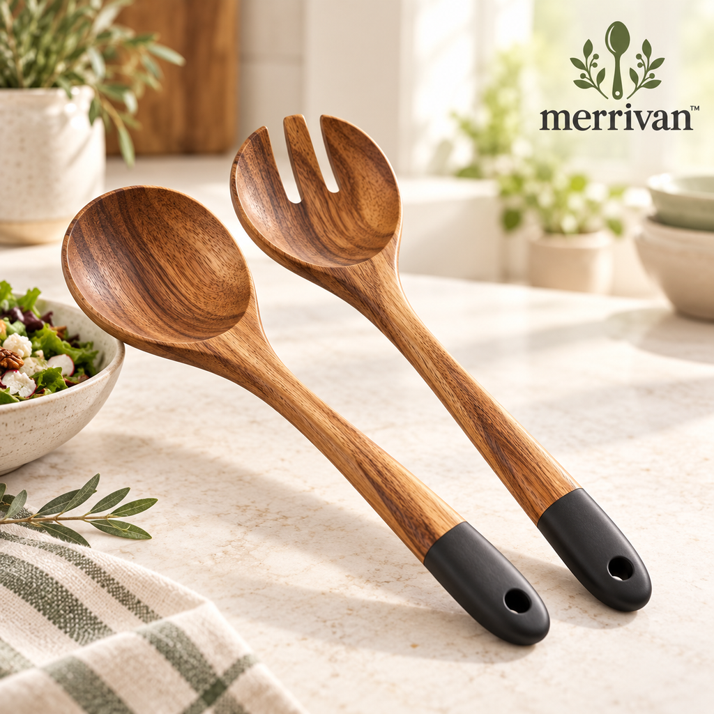 Wood Salad Servers, 2-Piece
