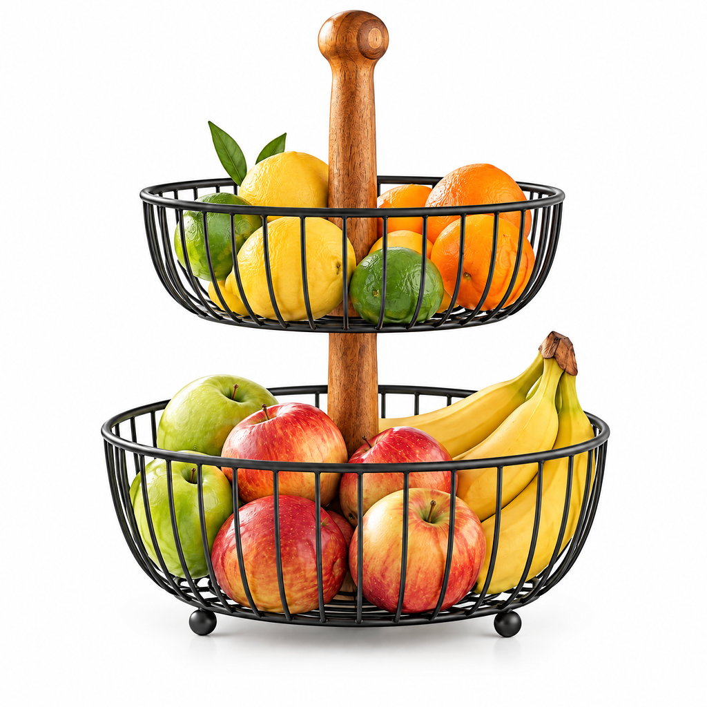 Two-Tier Farmhouse Fruit Basket