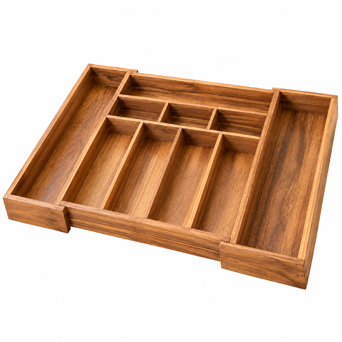 Expandable Wood Flatware Organizer