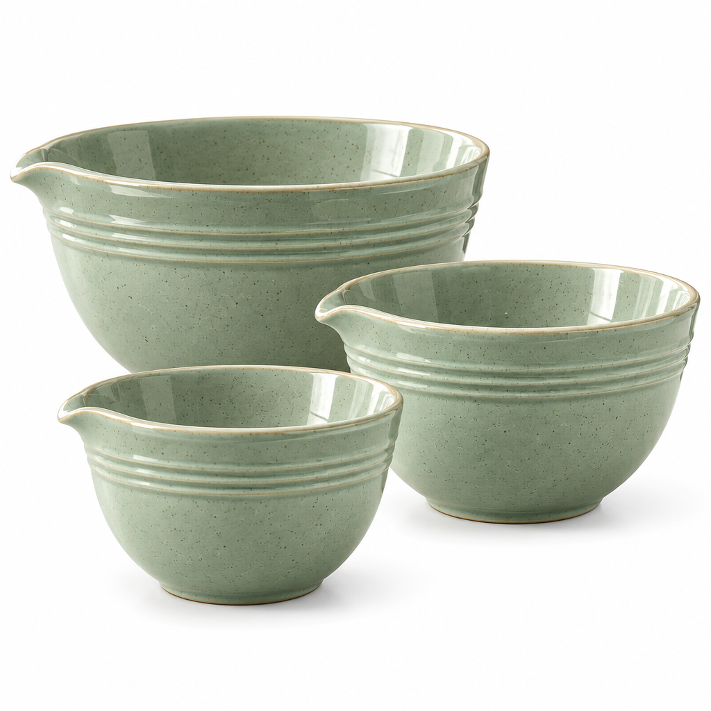 Cream Mixing Bowl Set, 3-Piece