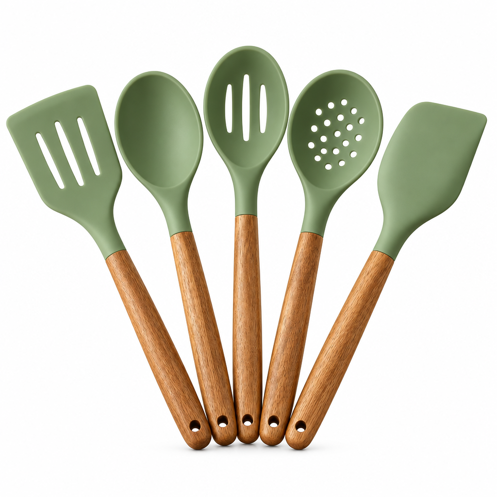Sage Silicone Utensil Set, 5-Piece