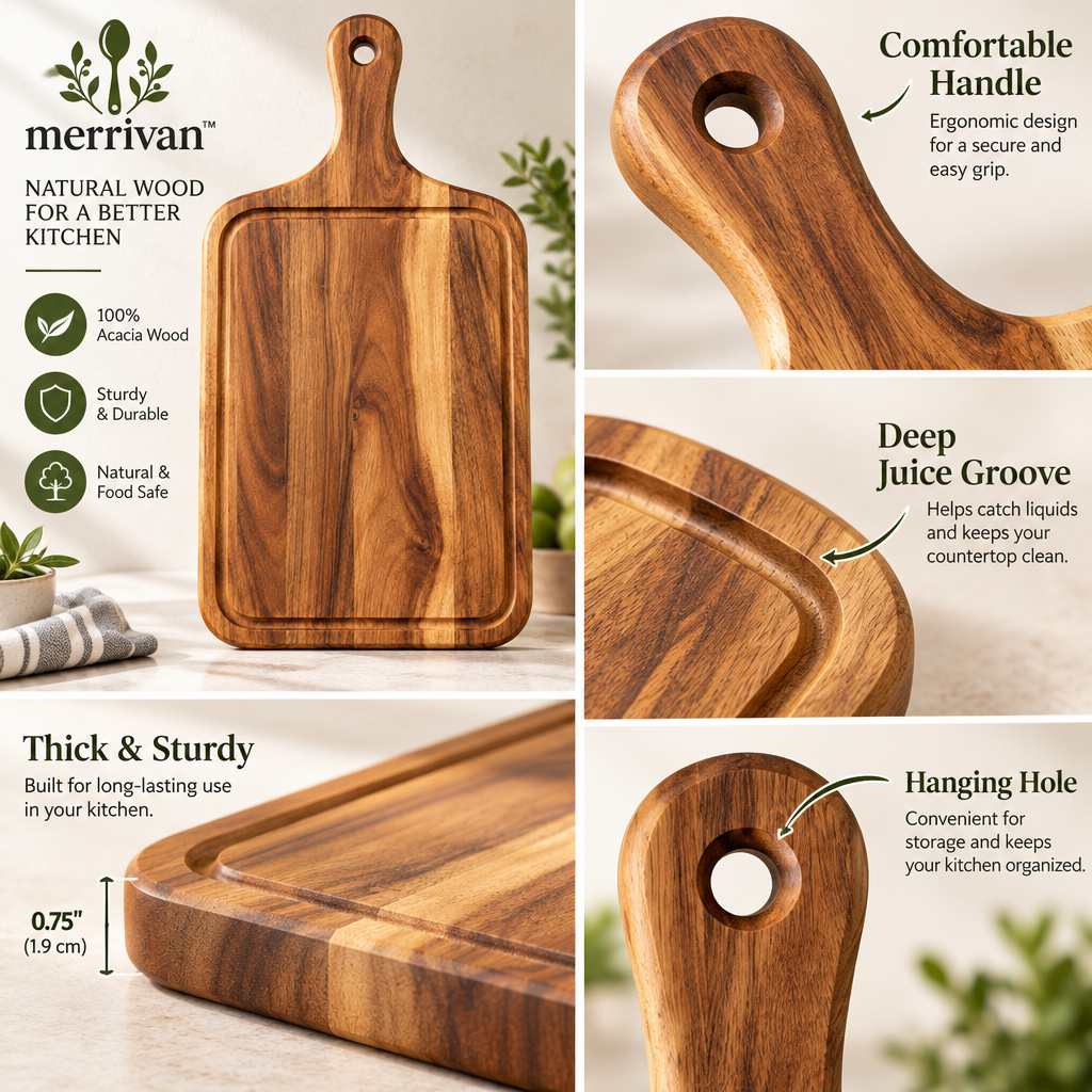 Wood Paddle Cutting Board